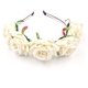 thumbnail image 3 of Guirnalda de rosas para mujer y niña, corona de flores, tiara, diadema de flores, diadema, diadema, diadema de flores para bodas, novias, damas de honor, fiestas, festivales, etc., 3 of 6