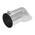 thumbnail image 1 of Punta de escape de acero inoxidable T304 de 3.5" ID, 9.1" de largo, tono plateado, 1 of 7