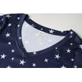 thumbnail image 5 of Women's Capri Pajama Sets Plus Size Sleepwear 2 Piece Ladies Sleep Set,Blue-star, 5 of 5