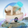thumbnail image 2 of Qocolhg AI Real Time Language Translator Earbuds Open Ear AI Translation Earbuds Translation Pods Translator Earbuds for Android iOS, 144 Languages Translator Pods for iOS & Android (Beige), 2 of 13