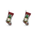 thumbnail image 4 of Bearachild Calcetines de Navidad a cuadros suaves, decoración de muñecas sin rostro, medias no tejidas de Navidad, bolsa colgante para ancianos, verde 2Conjunto, 4 of 6