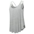 thumbnail image 2 of Women's Loose Fit Flowy V Neck Sexy Pleated Cami Tank Top With Plus Size, 2 of 5