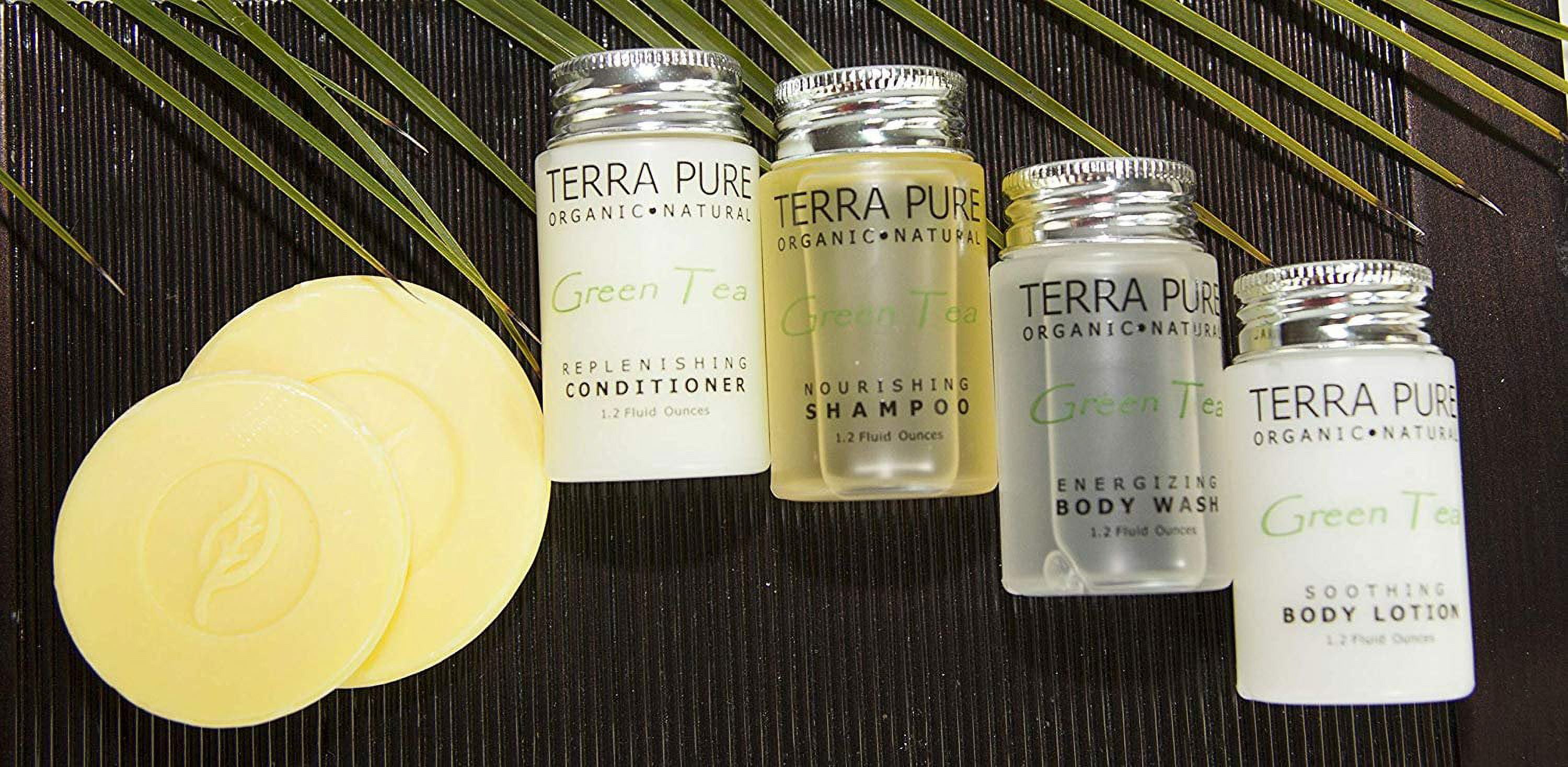 Terra Pure Shampoo, Travel Size Hotel Amenities, 1 oz. Case of 300