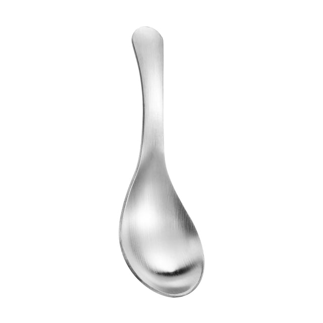 fheaev Stainless Steel Spoon With Short Handle Children's Dining Spoon Ice Cream Spoon Tea Spoon Coffee Dessert Spoon
