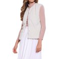 thumbnail image 4 of INSPIRE CHIC Chaleco de Piel Sintética para Mujer, Sin Mangas, Abierto por Delante, Chaquetas de Invierno 2025 XL Albaricoque, 4 of 6