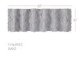 thumbnail image 2 of VHC Brands Frayed Lattice Curtain Valance, Creme & Black, 16x60, 2 of 6