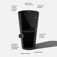 thumbnail image 2 of Veradek Column Series 26" Tall Plastic-Stone Planter - (Black), 2 of 11