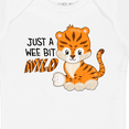 thumbnail image 4 of Inktastic Just a Wee Bit Wild Cute Tiger Cub Boys or Girls Baby Bodysuit, 4 of 5