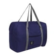 thumbnail image 1 of Bolsa de almacenamiento de viaje, bolsa de mano plegable portátil de nailon, organizador de equipaje, maleta, paquete de almacenamiento de ropa Almacenamiento y organización del hogar azul oscuro Bewildely HA3194-02B, 1 of 6