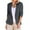 Dark Gray, variant on My Items Summer Blazers Lightweight Petite Womens Jackets Trendy Casual Turn down Collar 3/4 Sleeve Casual Coat Cardigan Blouse
