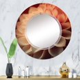 thumbnail image 4 of DESIGN ART Designart 'Orange Dahlia Flower V' Printed Floral Dahlia Wall Mirror 32in.x32in., 4 of 5