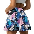 thumbnail image 2 of Xoenoiee Tropical Monstera Palm Leaves Print Womens Tennis Skirt High Waisted Golf Skort with 2 Pockets Stretchy Pleated Athletic Skirts for Workout Pickleball Running, Size 2XL, 2 of 7