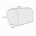 thumbnail image 3 of Vorkoi Stretch Armrest Covers Anti-Slip Upgraded Spandex Arm Covers for Chairs Couch Sofa Armchair Slipcovers for Recliner Sofa with Hook and Loop Tape 2PCS, 3 of 6