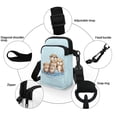 thumbnail image 5 of HELLHERO Women Messenger Bag Capybara Design 2 Zippers Cross Body Purse for Adults, 5 of 7