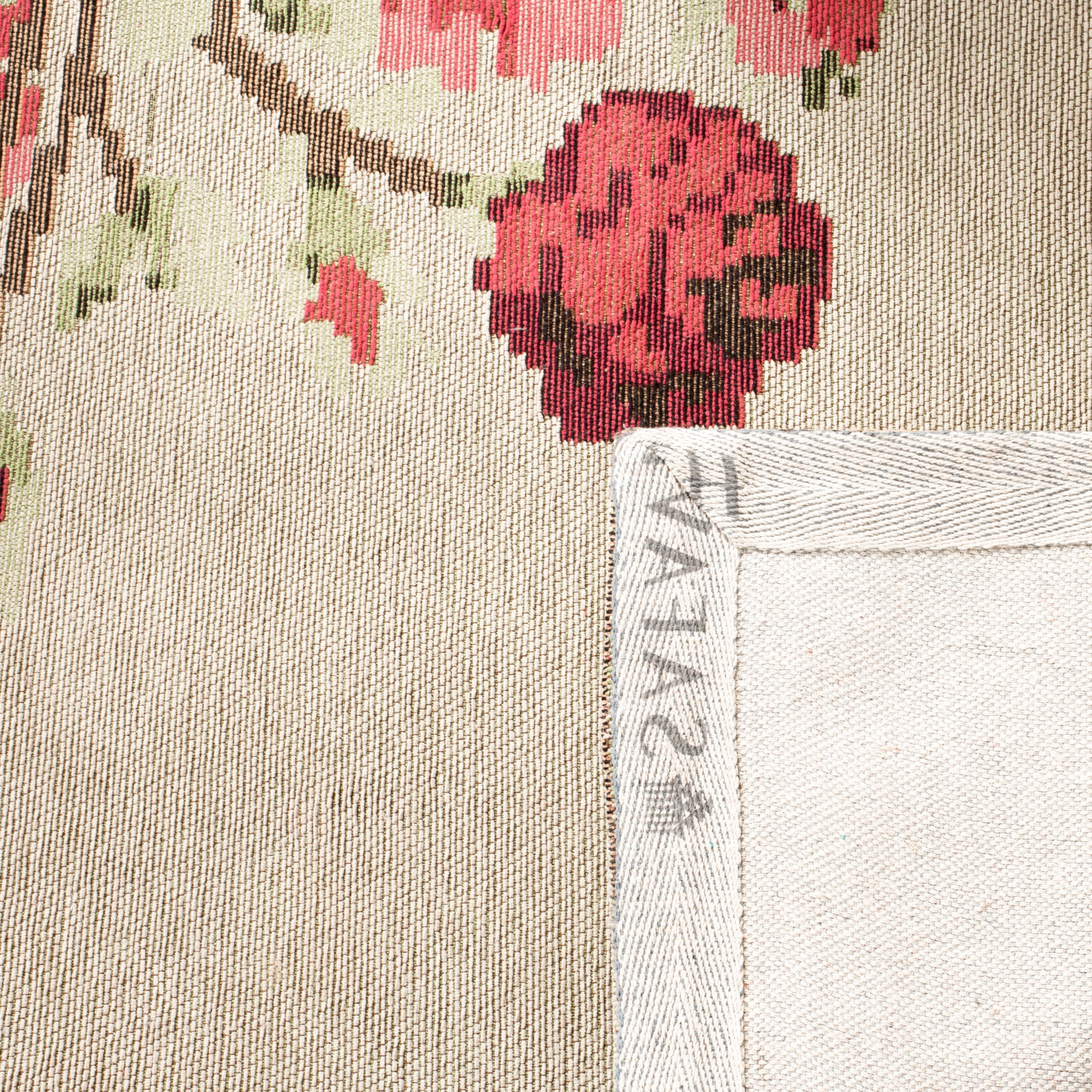 SAFAVIEH Classic Vintage Morven Floral Polyester Runner Rug, Beige/Red, 2'3" x 14'
