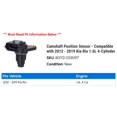 thumbnail image 2 of Camshaft Position Sensor - Compatible with 2012 - 2019 Kia Rio 1.6L 4-Cylinder 2013 2014 2015 2016 2017 2018, 2 of 2