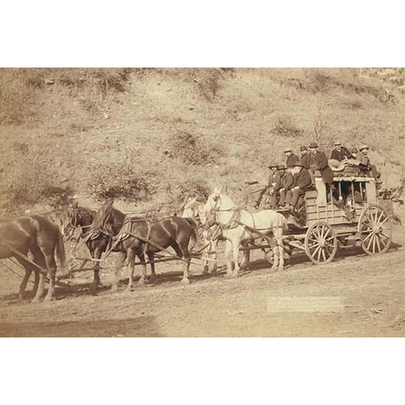The Last Deadwood Coach- Fine Art Canvas Print (20" x 30")