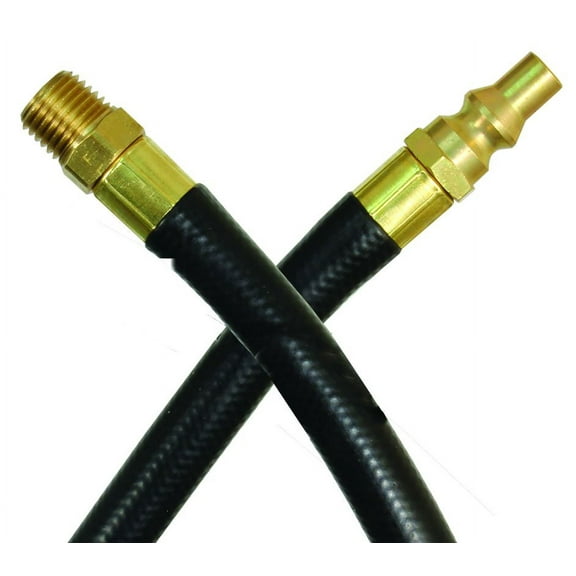 JR Products RV Rubber Appliance Hose with 1/4" Male Pipe Thread & Quick Disconnect Male Ends