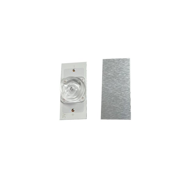 Inteprter 200 piezas 6V 1A Cuenta de luz LED con filtro de lente óptica Base de aluminio 1lm 5K Tira de luz de fondo Cuentas de lámpara Iluminación de Electrónica