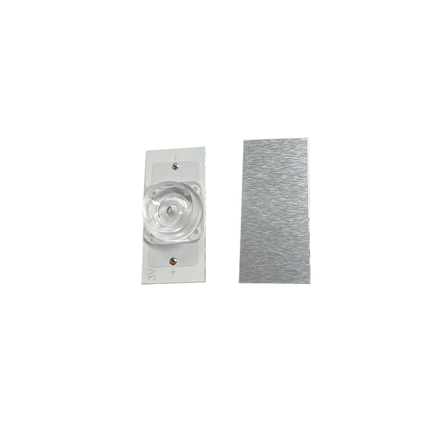 Inteprter 200 piezas 6V 1A Cuenta de luz LED con filtro de lente óptica Base de aluminio 1lm 5K Tira de luz de fondo Cuentas de lámpara Iluminación de Electrónica