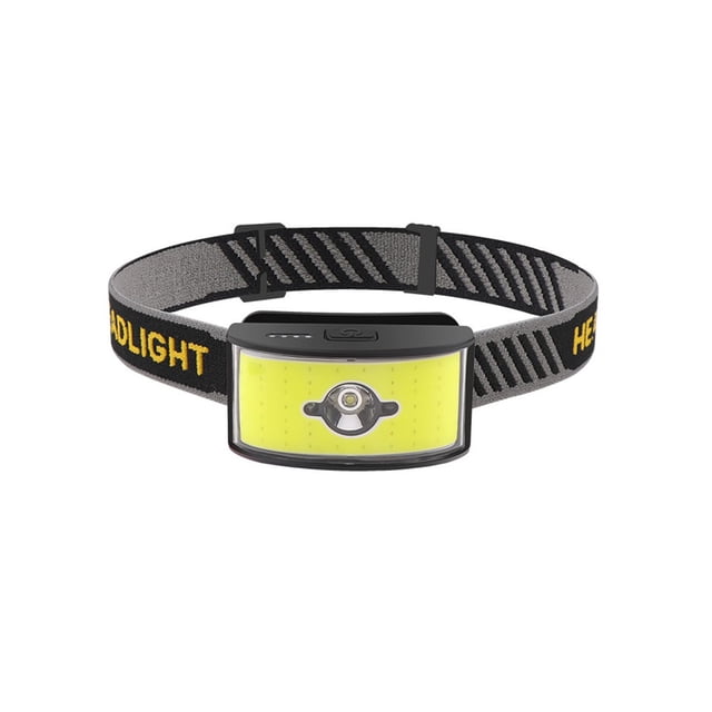 Billuyoard Linterna frontal portátil conveniente brillo luz ajustable impermeable a prueba de polvo duradero claro linterna trabajo especial Iluminación y accesorios XPG+COB Tipo-A Billuyoard HA074603-01