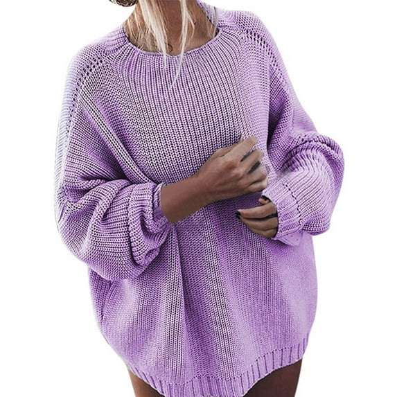 Capreze Women Long Sleeve Off Shoulder Loose Cable Knit Pullover Sweater Winter Loose Chunky Knit Sweaters Size S-XXL