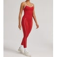 thumbnail image 5 of PISONIC Women Two Pieces Workout Set Tank Top Color Block High Waist Leggings Gym Work Outfits with Pockets, 5 of 7