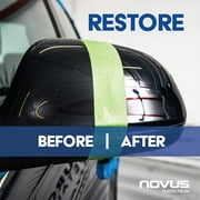 Novus Plastic Polish | Golf Cart Maintenance Kit | Includes NOVUS Plastic Polish #3#2#1-2 Ounces Each, 2 Buffing Pads, Backing Drill Attachment, 3 Wool Pad, 3 Disposable Wipes