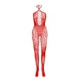 thumbnail image 7 of Summer Savings Clearance Women Fishnet Mesh Lingerie BodyStocking Lace Smock Badydoll See Through Chemises Full Body Bodystocking Bodysuits Nightwear, 7 of 7