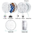 thumbnail image 5 of IC ICLOVER 4 Packs Submersible LED Pool Lights with Remote RF, IP68 Waterproof Color Changing Pond Light Magnetic Bathtub Fountain Hot Tub Lights Decor Home Party Vase Wedding Christmas Halloween, 5 of 9