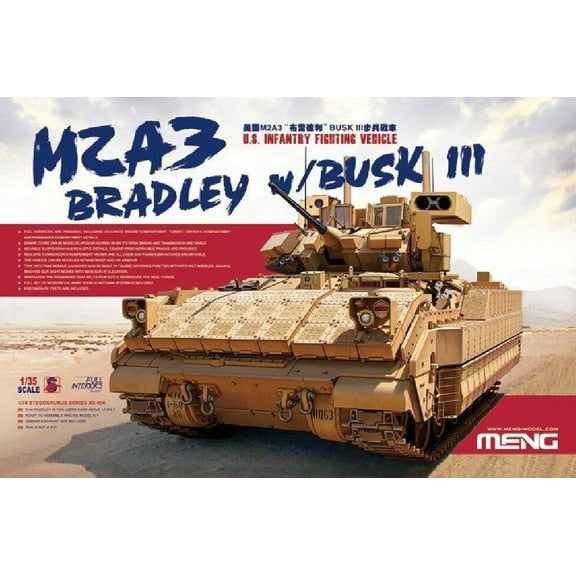 Meng model SS-004 1/35 Scale U.S. Infantry Fighting Vehicle M2A3 Bradley w/BUSK III plastic model kit