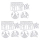 thumbnail image 1 of Ounissouiy 4 Pieces Christmas Dies Snowflake Pattern Rust-proof Steel Card Mold Making High-carbon Paper Stenciling for Embossing como se muestra 3piezas Ounissouiy CBP257992, 1 of 6