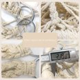 thumbnail image 4 of Hanging Chair Macrame Swing Chair Macrame Hanging Chair Hammock Chair Macrame Swing Knitted Mesh Hanging Chair For Terrace Balcony Garden Living Room Beige, 4 of 8