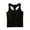 Black, variant on JIUKE Womens Racerback Tank Top Padded Sports Bras Stretchy Sleeveless Crop Top Athletic Running Yoga Activewear Size XL