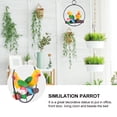 thumbnail image 3 of Gymnture Parrot Statue Bird Ring Perch for Garden Decor, 3 of 11