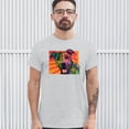 thumbnail image 3 of Tee Hunt Colorful Pitbull T-Shirt Andy Maxx Dog Lover Pet Owner Adopt Men's Tee, Ash Gray, Medium, 3 of 5
