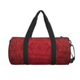 thumbnail image 2 of Haiem Vintage Burgundy Pattern Gym Bag for Women Men, Waterproof Travel Duffel Bags, Personal Item Travel Bag Weekender Bag with Shoes Compartment & Wet Pocket, 2 of 8