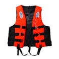 thumbnail image 4 of Chaleco Chaqueta Kuymtek Poliéster para Adultos Con Silbato para Nadar en Bote Naranja XL, 4 of 9