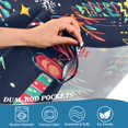 thumbnail image 5 of Yayeee Kitchen Curtains Tier Set of 2 Light Filtering 57"x24" Over Sink Window Panels, Dark Blue Christmas, 5 of 7