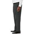 thumbnail image 4 of Haggar Mens Classic fit Dress Pants Pants 46 / 30 Charcoal Grey Solid Stretch, 4 of 6