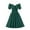 Green, variant on Cavosen Vintage Dresses for Women 50s Midi Dresses V Neck Retro Plain Tea Dress Short Puff Sleeve Knee Length Party Dress A Line Cocktail Dress Elastic Waist Off Shoulder Evening Prom Gown