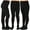 Black, variant on TeeHee Kids Girls Fashion Cotton Tights 3 Pair Pack