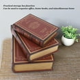thumbnail image 4 of Decorative Book Box Set of 3, Decorative Vintage Book Shaped Trinket Storage Box, Vintage Style prosthetic Book Trinket Keepsake Storage Box, Antique Book Box for Office Photo Prop, 4 of 7