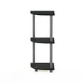thumbnail image 6 of Furinno Durable 11.6"W x 11.6"D x 29.6"H 3-Shelf Freestanding Shelving Unit, Black and Gray, 6 of 8