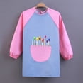 thumbnail image 4 of ZACPNCV Kids Art Smock Waterproof Painting Apron Long Sleeves Artist Smocks Blue 9-11 Years, 4 of 4