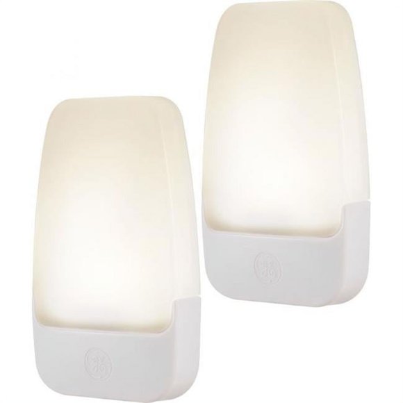 Ge Jasco 30966 0.5 Watt Automatic LED Night Lights, White - Pack of 2