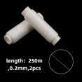 thumbnail image 2 of shiyou-2PCS Fishing Thread Clear String, 0.2mm/1640 FT Invisible Fishing Bait Elastic Thread Line & Strong Fishing Line for Salmon, Sturgeon, Catfish, Bass, No-Knots Nylon Fishing String Bait Keeper, 2 of 4