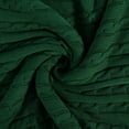 thumbnail image 3 of Ntbay 100% Cotton Cable Knit Throw, Super Soft Warm Knitted Blanket Home Decor, 60"x80", Dark Green, 3 of 4