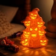 thumbnail image 5 of Pumpkin Night Light Halloween Decorations Indoor, Horror Creepy Halloween Pumpkin Tree Statue Decor Gifts, Spooky Scary Miniature Figurine Ornaments for Mantel Shelf Tabletop Party Haunted House, 5 of 5