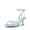 BLUE, variant on Women's Bow Heels -Kitten Heels for Women, Square Toe Strappy Heeled Sandals, Elegant Wedding & Bridal Bownots Sandals for Formal & Special Occasions